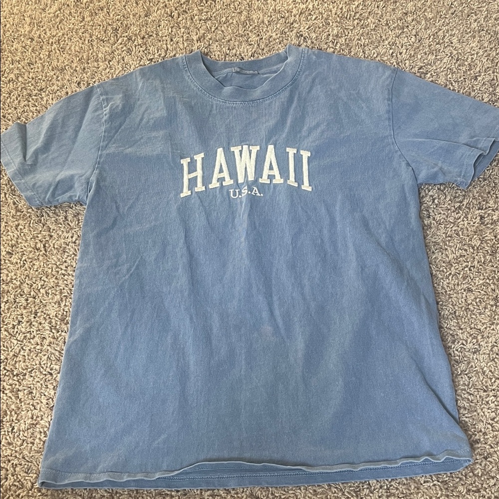 Brandy Melville Blue Hawaii U.S.A. Tee